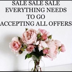 Make me an offer. Everything must go